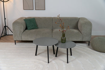 Salontafel Rond Belgian Buxy Grey Tweedelig