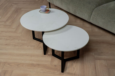 Salontafel Rond Glacier Tweedelig