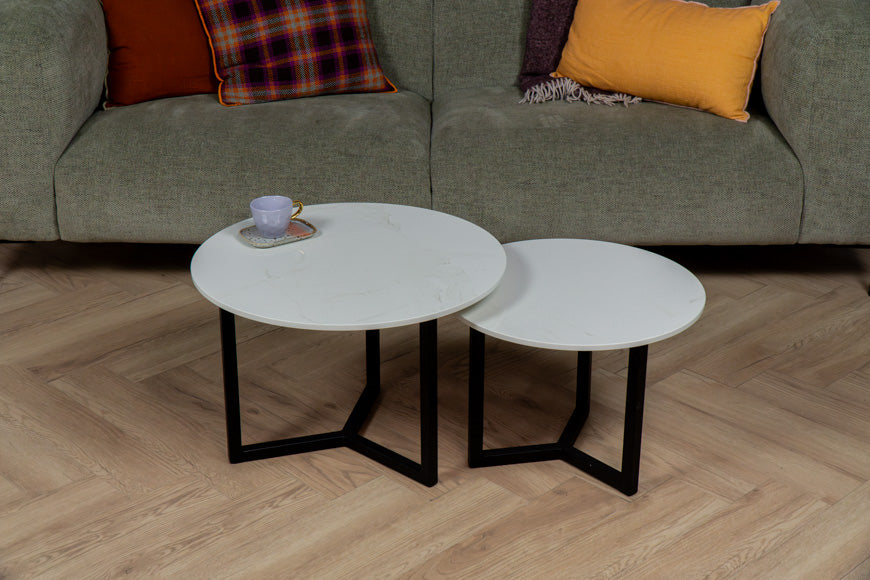 Salontafel Rond Glacier Tweedelig