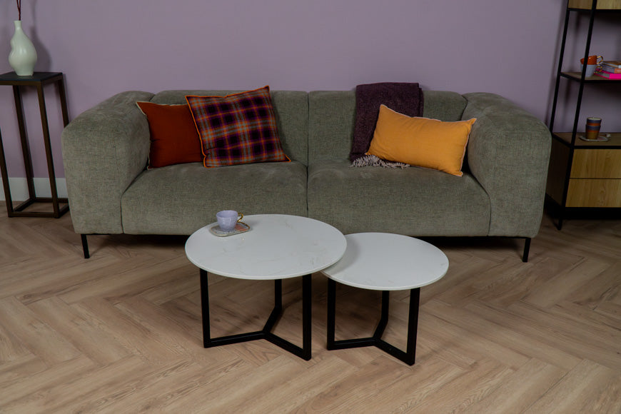 Salontafel Rond Glacier Tweedelig