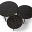 Salontafel set driedelig Novi Black Obsession - ⌀ 50 + ⌀ 60 + ⌀ 70 cm