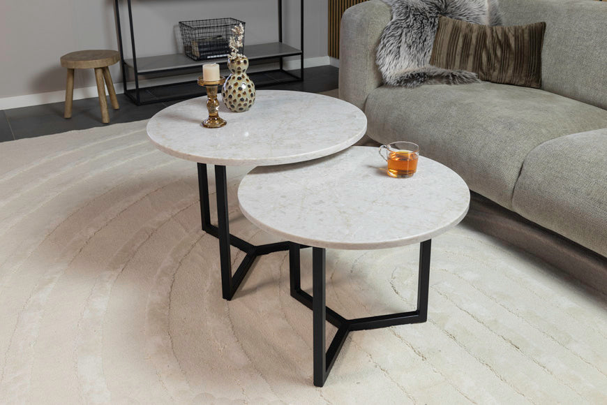 Salontafel Rond Glencoe Premium Tweedelig