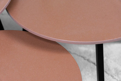 Salontafel Rond Arcilla Red Driedelig