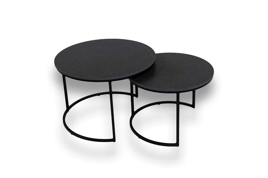 Salontafel Rond Arden Blue Vulcano Tweedelig