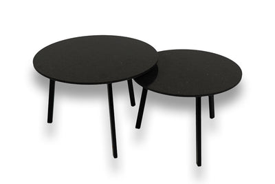 Salontafel Rond Belgian Blue Tweedelig