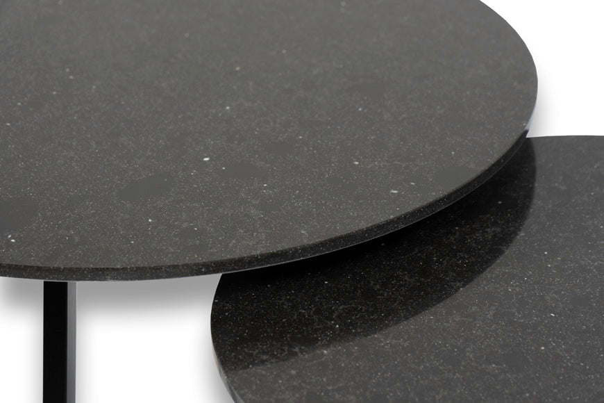 Salontafel Rond Belgian Blue Tweedelig