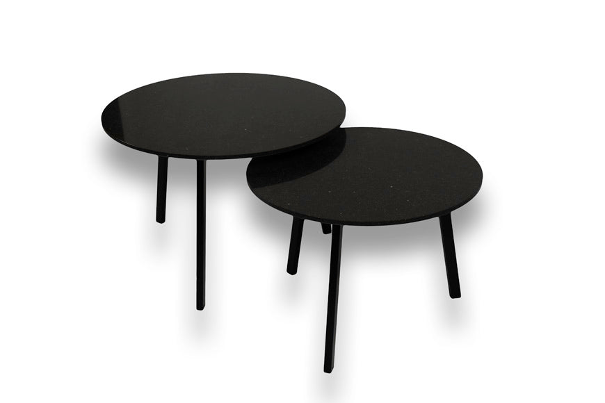 Salontafel Rond Belgian Blue Tweedelig