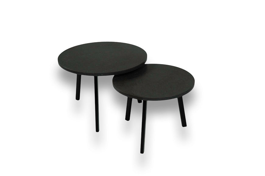Salontafel Rond Belgian Blue Tweedelig