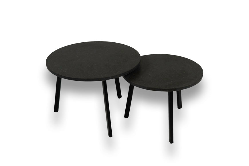 Salontafel Rond Belgian Blue Tweedelig