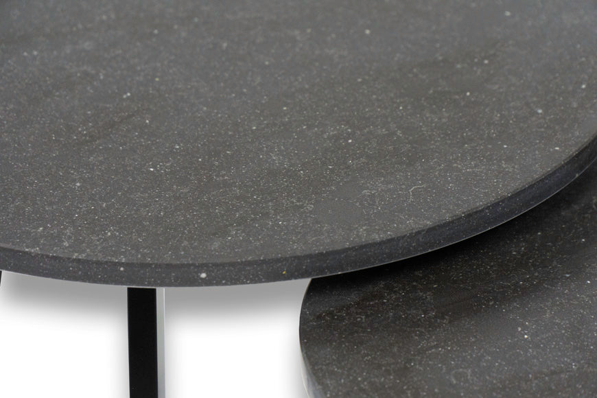 Salontafel Rond Belgian Blue Tweedelig