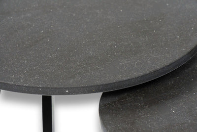 Salontafel Rond Belgian Blue Tweedelig