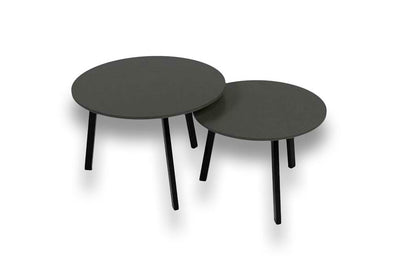 Salontafel Rond Belgian Earth Tweedelig