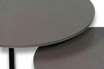 Salontafel Rond Belgian Earth Tweedelig