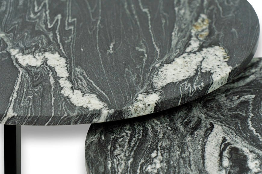 Salontafel Rond Black Beauty Tweedelig