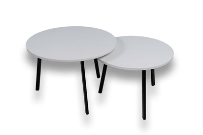 Salontafel Rond Blanco Zeus Tweedelig