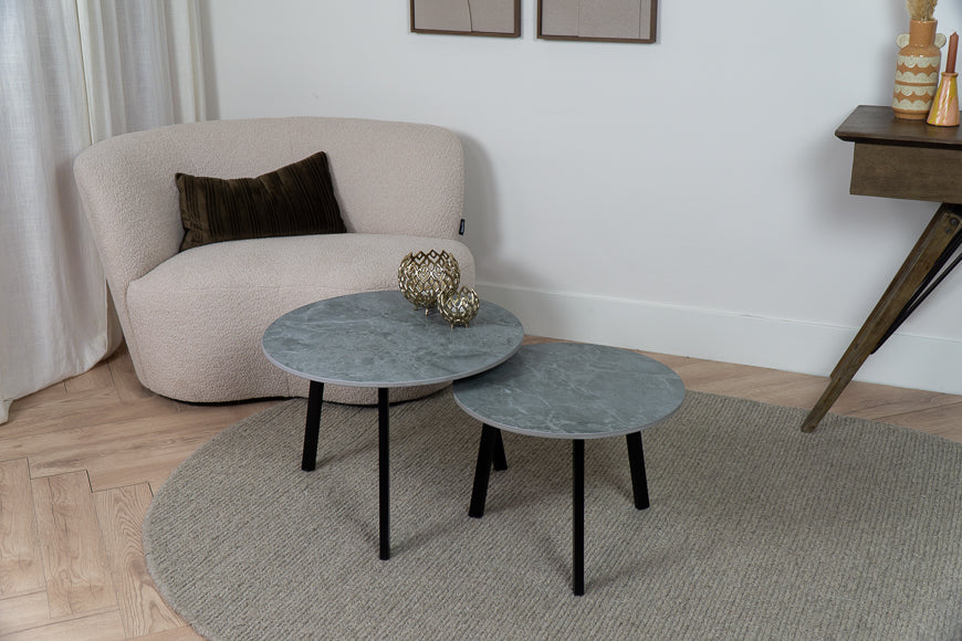 Salontafel Rond Silverdrop Tweedelig