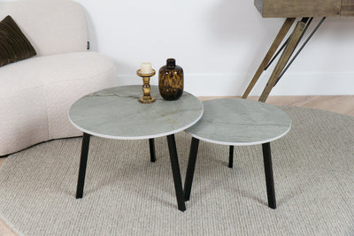 Salontafel Rond Striata Tweedelig