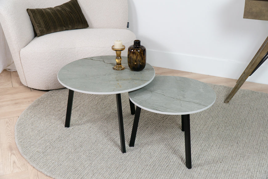 Salontafel Rond Striata Tweedelig