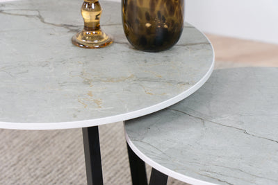 Salontafel Rond Striata Tweedelig