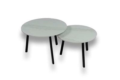 Salontafel Rond Calacatta Gold Tweedelig