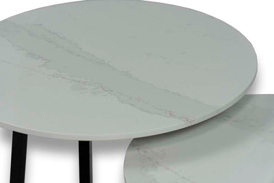 Salontafel Rond Calacatta Gold Tweedelig