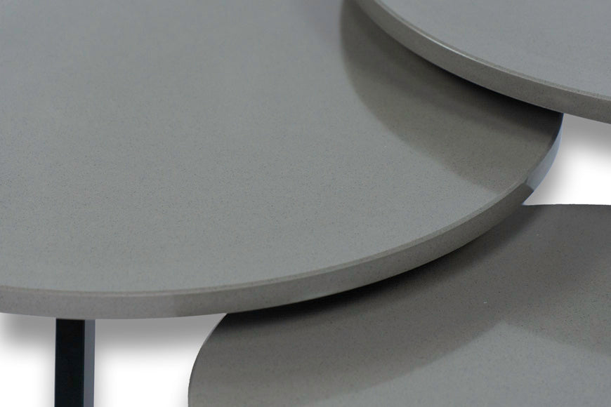 Salontafel Rond Semento Spa Driedelig
