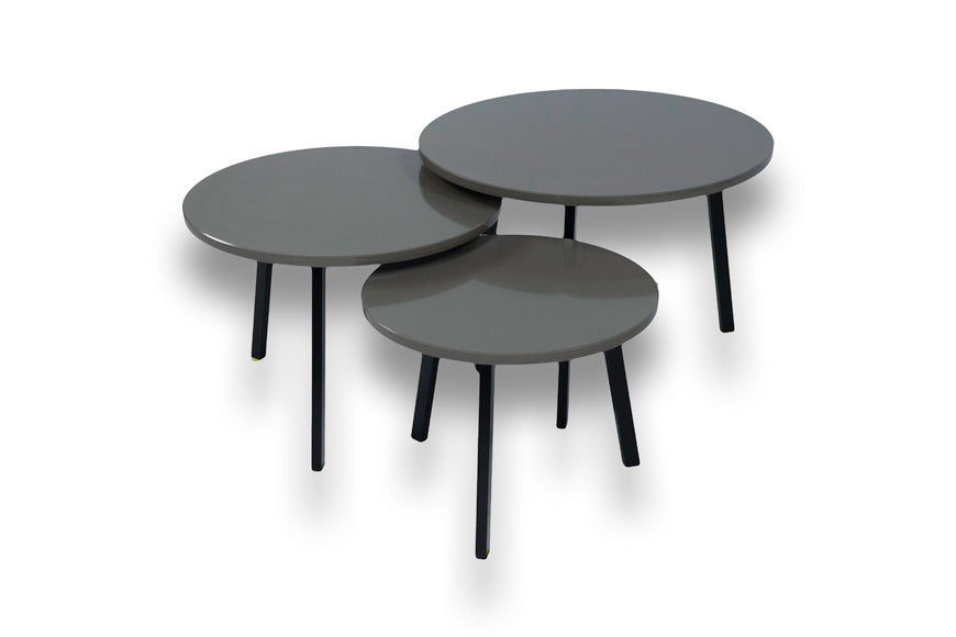 Salontafel Rond Semento Spa Driedelig