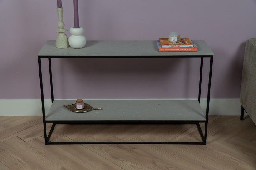 Sidetable dubbel Clamshell