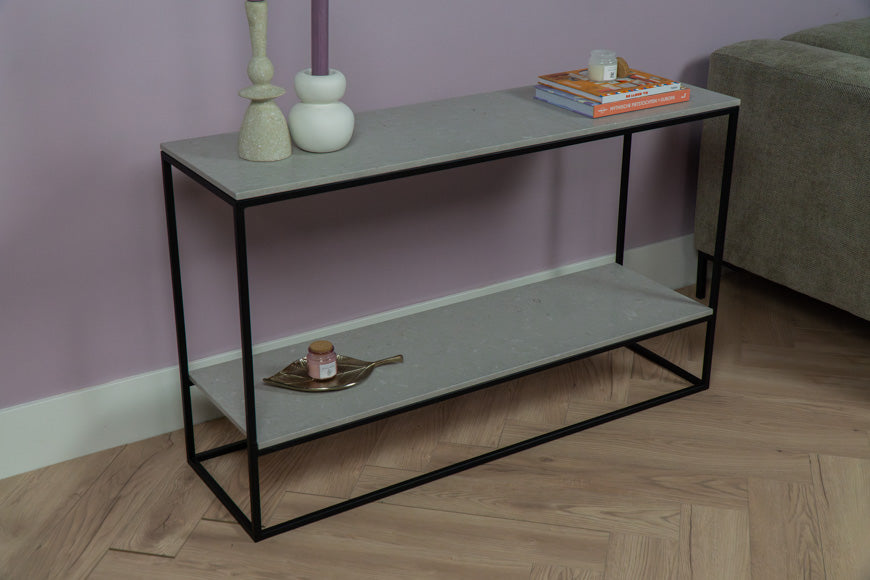 Sidetable dubbel Clamshell