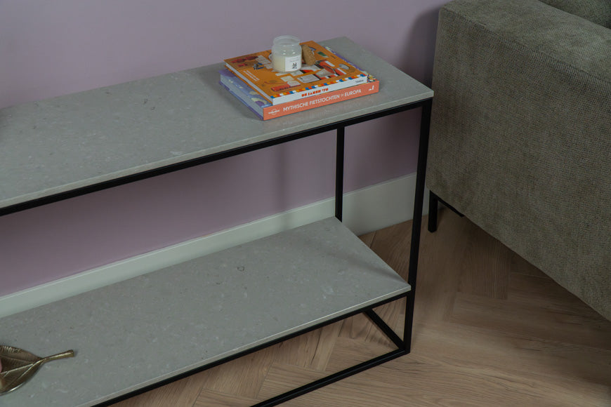 Sidetable dubbel Clamshell