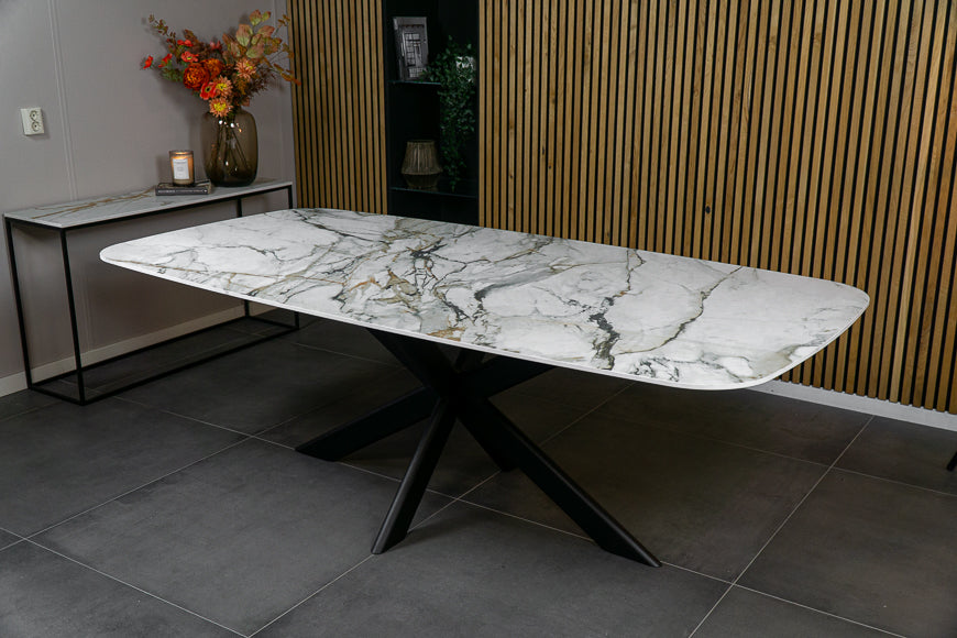 Eettafel Deens Ovaal Calacatta Deluxe