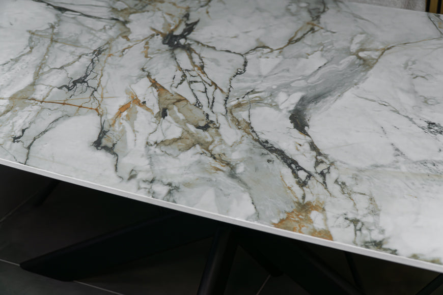 Eettafel Deens Ovaal Calacatta Deluxe