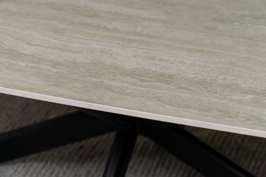 Salontafel Deens Ovaal Travertino Matrix
