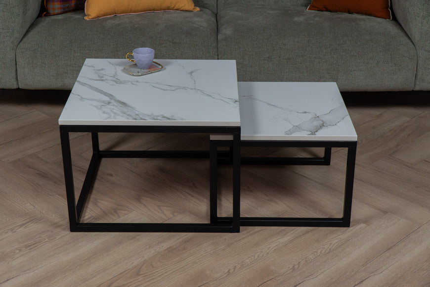 Salontafel set vierkant Aura