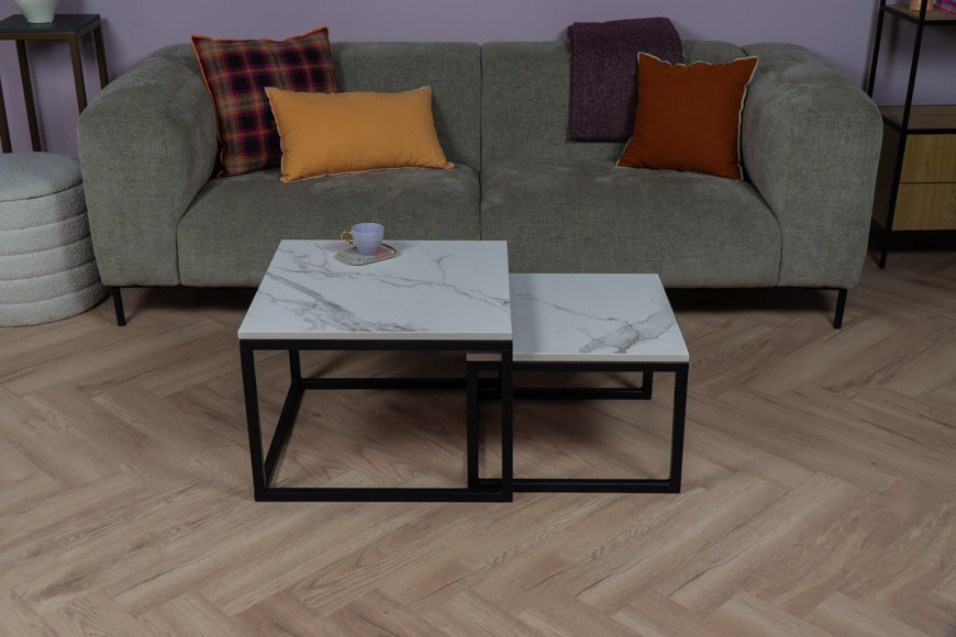 Salontafel set vierkant Aura