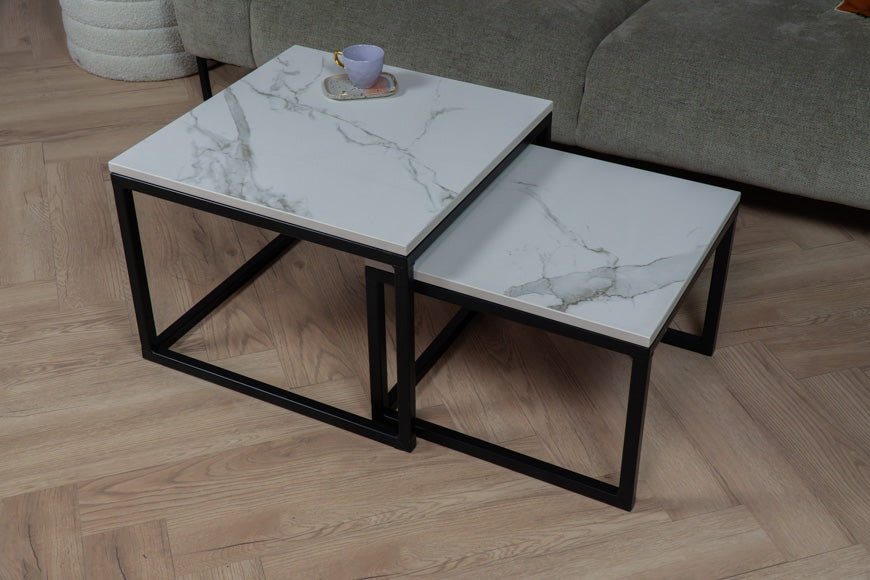 Salontafel set vierkant Aura