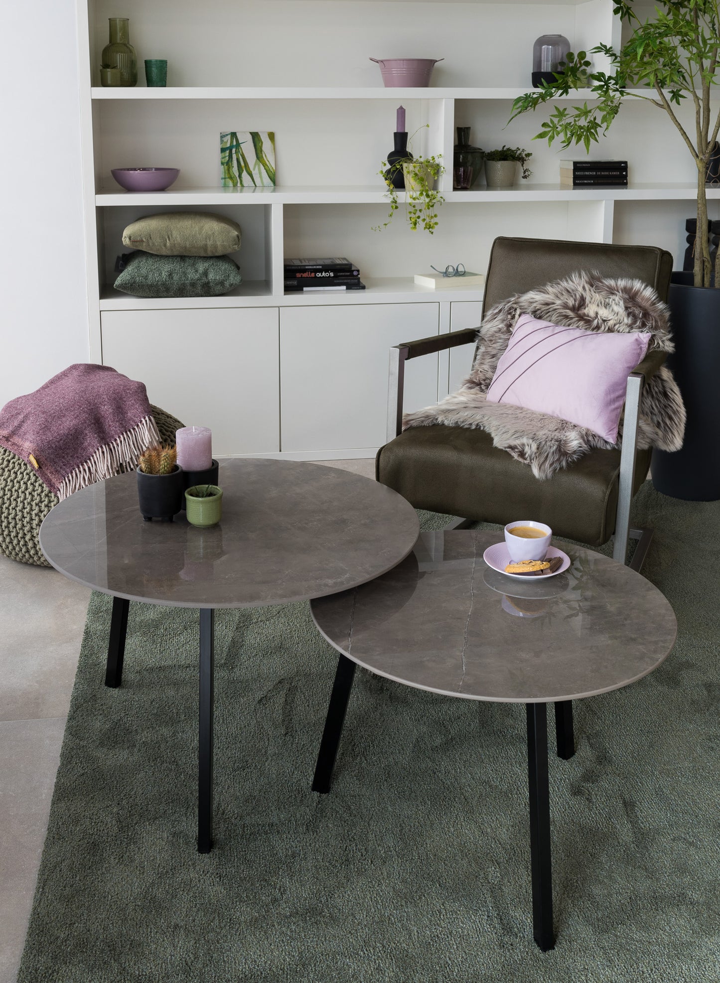 Salontafel Rond Korso Tweedelig