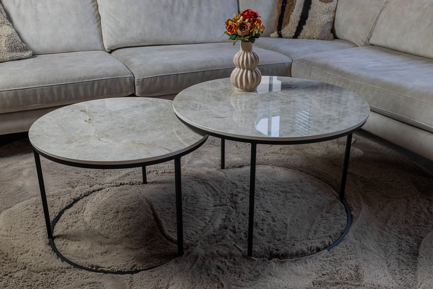 Salontafel Rond Taj Mahal Deluxe Tweedelig