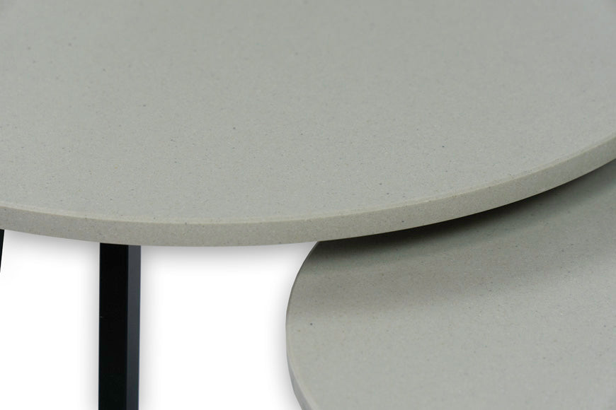 Salontafel Rond Divinity Ivory Tweedelig