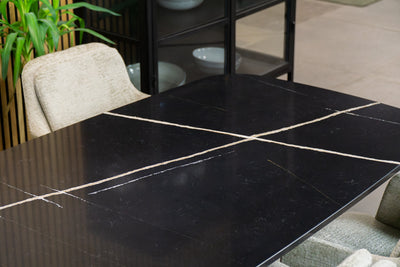 Eettafel Deens Ovaal Eternal Noir Matrix