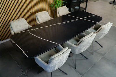 Eettafel Deens Ovaal Eternal Noir Matrix