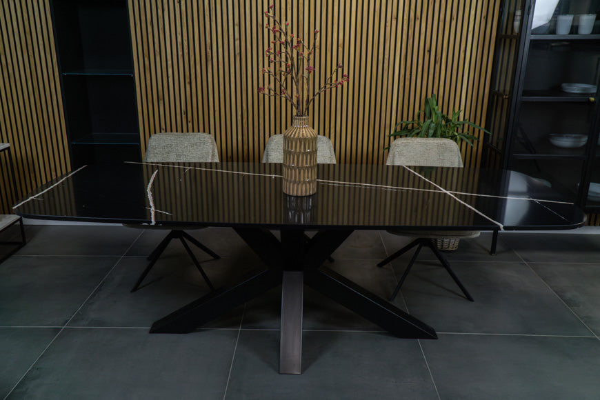 Eettafel Deens Ovaal Eternal Noir Matrix