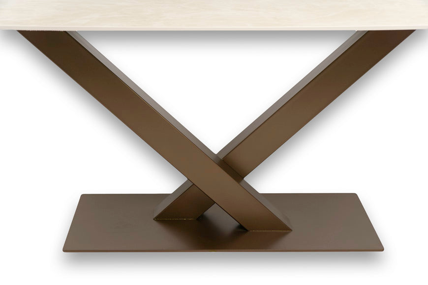 Eettafel Deens Ovaal Fume V-poot