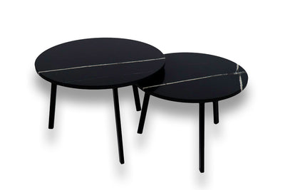 Salontafel Rond Eternal Noir Tweedelig