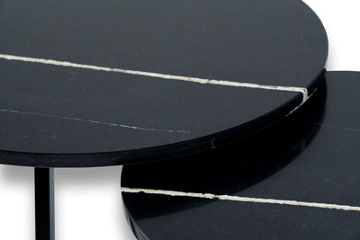 Salontafel Rond Eternal Noir Tweedelig