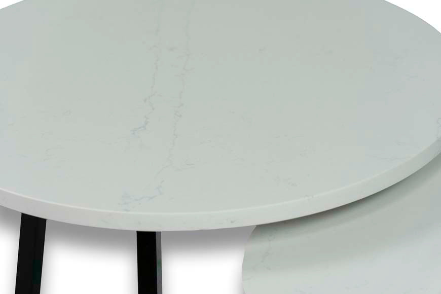 Salontafel Rond Eternal Statuario Tweedelig