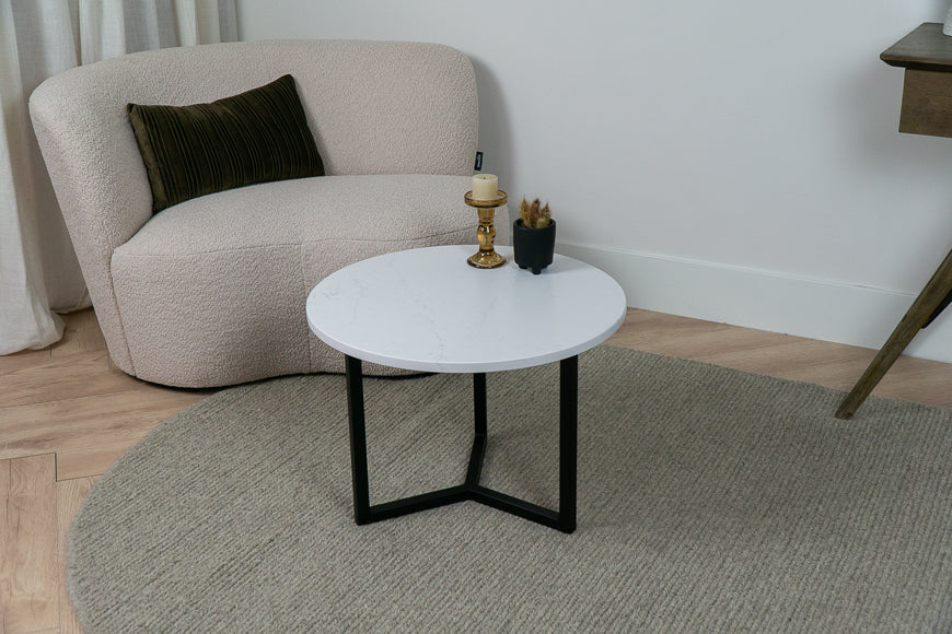 Salontafel Rond Et. Statuario - ⌀ 60 cm