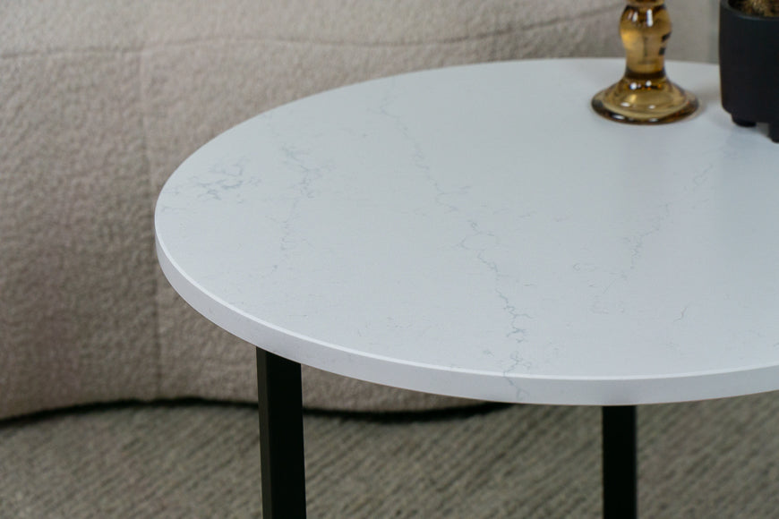 Salontafel Rond Et. Statuario - ⌀ 60 cm