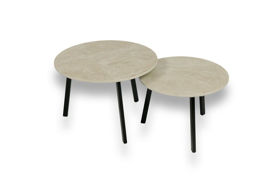 Salontafel Rond Fume Novi Tweedelig