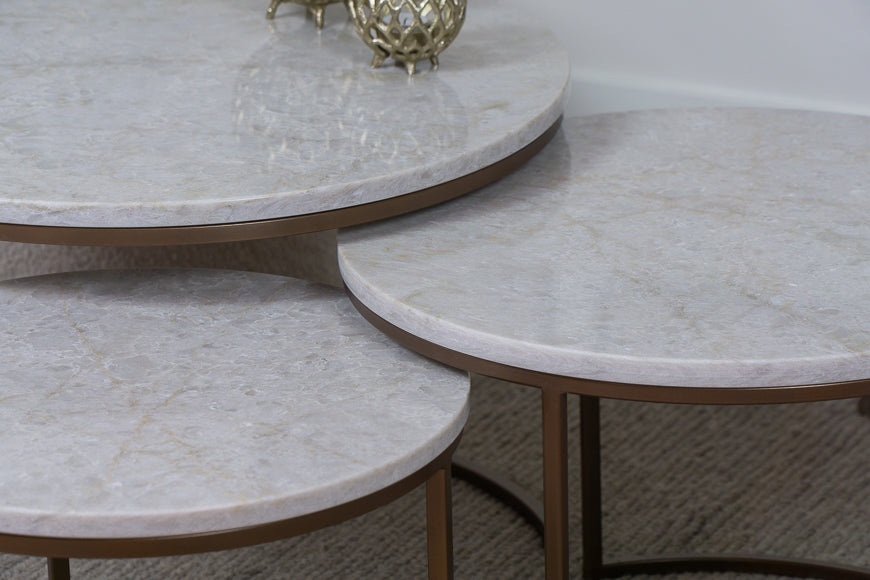 Salontafel Rond Glencoe Deluxe Driedelig